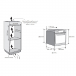 Candy 金鼎 FCPS615X 60cm 嵌入式電焗爐 - 70公升大容量，A級能效